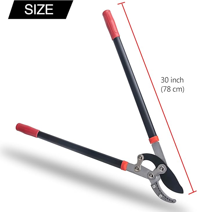 Loppers for Tree Trimming Heavy Duty 30 Inch Tree Branch Cutter Tree Trimmer With Compound Action Anvil Lopper With 2 Inch Cutting Capacity (1pcs)