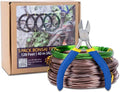 Bonsai Training Wire Set of 4, Total 128 Feet (32 Feet Each Size) 3 Size - 1.0MM, 1.5MM, 2.0MM, Corrosion and Rust Resistant (with Bonsai Wire Cutter)
