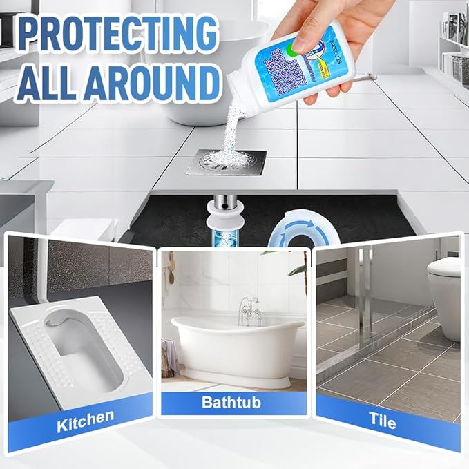 Pipeline Dredging Agent, 2025 New Powerful Powerful Pipe Dredging Agent for Bathroom Kitchen Sink And Drain Cleaner (1PC)