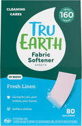 Tru Earth Fabric Softener Sheets for Washing Machine | Alternative to Fabric Softener Liquid and Pods | 80 Sheets | Fresh Linen