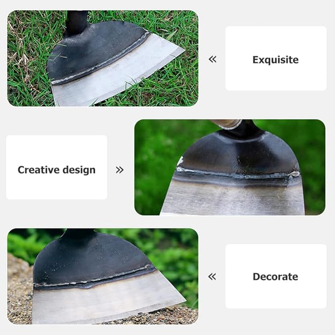 Yardwe Garden Hoe Head, Hand Hoe Heads Replacement Agriculture Digging Hoe Gardening Hoe Tool for Weeding Planting Loosen