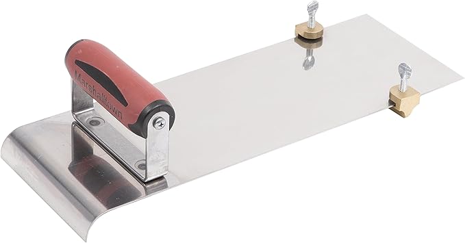 MARSHALLTOWN Stainless Steel Hand Edgers w/Adjustable Groover, 10mm Radius, 13mm Groove Depth, Made in the USA, 3488D