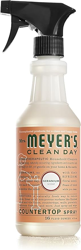 Mrs. Meyer's Countertop Spray, Geranium (Pack of 3), 16 Fl Oz