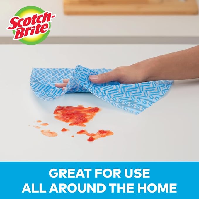 Scotch-Brite Multi-Purpose Wipes, 6 Rolls, 40 Sheets Per Roll, 240 Sheets Total