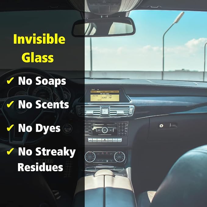 Invisible Glass 92163-2PK Premium Glass Cleaner Spray for Car Windshields and Windows – Automotive and Home Window Cleaner – Streak-Free, Ammonia-Free, Tint-Safe – 16 fl oz (Pack of 2)