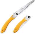 Toolux 8 Inch Folding Saw, SK5 Steel Pruning Hand Saw, Camping Saw for Smooth Cutting, Camping, Gardening, Tree Pruning, Wood Cutting, Compact Design with Non-Slip Ergonomic Handle for Outdoor Use