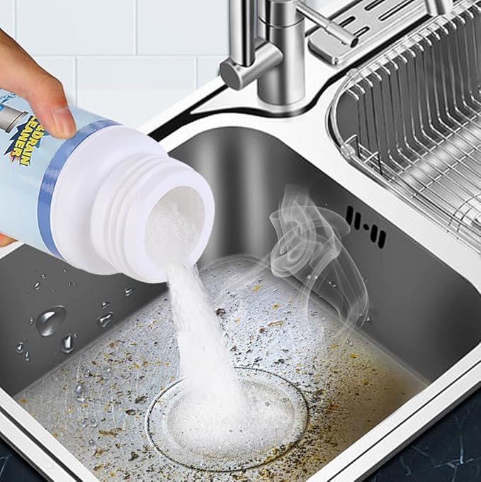 Sink and Drain Cleaner, 2026 New Sink Drain Cleaning Powder, Multi-functional Pipe Unclogging Solution for Kitchen and Bathroom, Fast Acting Clog Remover for Home Users (1pcs)