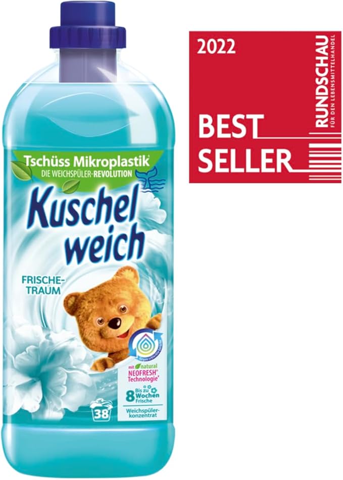 Fabric Softener Freshness Dream - 3x1L (101.44 oz) - 114 Wash Loads - Made in Germany