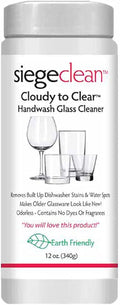Siege Handwash Glass Powder Cleaner, 12 oz, Earth Friendly, Made in USA, P-35
