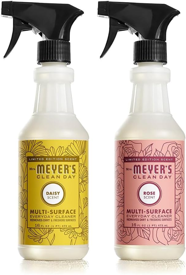 Mrs. MEYER'S CLEAN DAY Variety, 1 Multi-Surface Cleaner, 16 OZ, 1 Multi-Surface Cleaner, 16 OZ, 1 CT (Daisy + Rose)