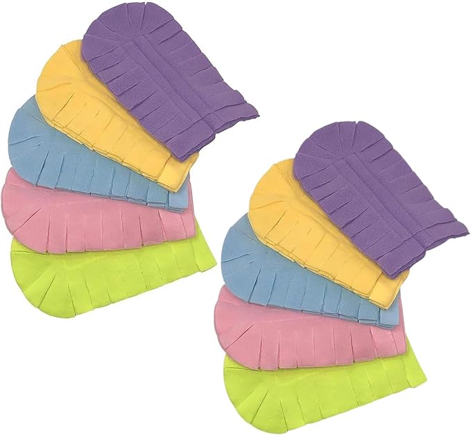Xanitize Fleece Refills for Swiffer Hand Duster - Reusable, Dry Duster - 5-Pack Rainbow (Pasterl 10PK)