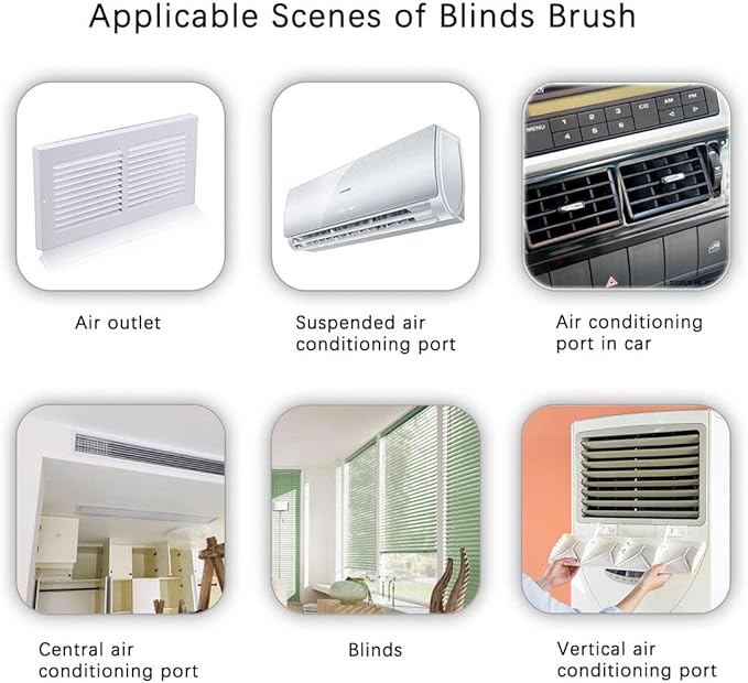 Blind Cleaner Tool, Mini Blind Duster Clean Brush, Dust Venetian Brush, Yellow S7