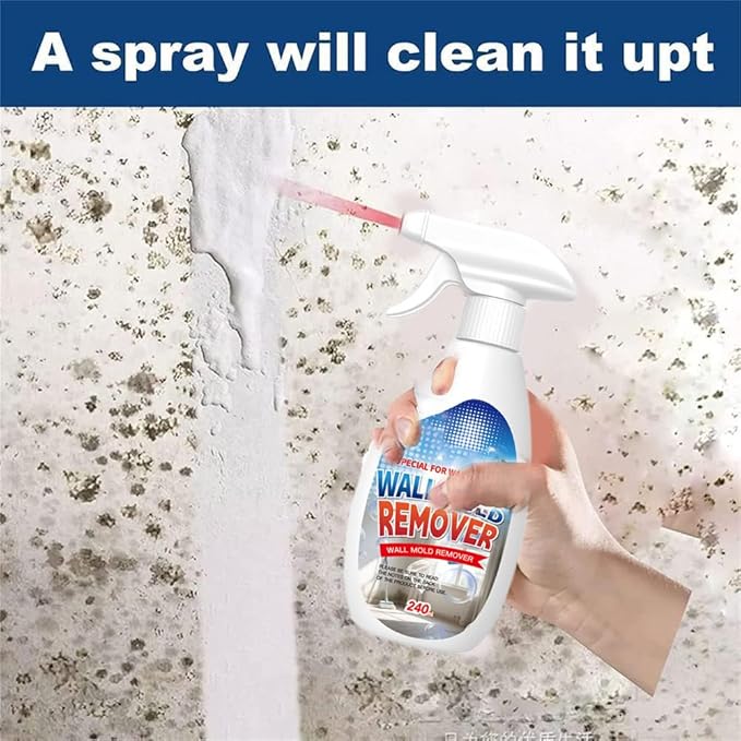 Highly Effective Removal Spray, 8.12 Fl.Oz Wall Cleaner Spray, 2026 Upgrade Multipurpose Cleaning Spray for Wood, Tile, Fabric, Sink, And Bathrooms, Kitchens, Long-Term Protection