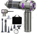 2026 Upgraded 4-in-1 Handheld Cordless Car Vacuum Cleaner, 16000PA High Power Air Blower & Mini Car Vacuum Cleaner with LED Light for Home, Office & Auto, 15000mAh long Battery & Type-C Fast Charging