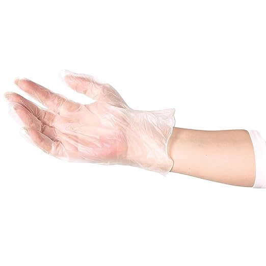 ForPro Disposable Vinyl Gloves, Clear, Industrial Grade, Powder-Free, Latex-Free, Non-Sterile, Food Safe, 2.75 Mil. Palm, 3.9 Mil. Fingers, X-Large, 100-Count (Pack of 10)