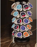 BLACKSMITH FAMILY K Cup Holders,K Cup Holder, K Cups Holder,K Cup Carousel, Coffee Pods Holder Storage Organizer Stand,No Assembly Required,Black (Deluxe Version,40 Pods Capacity)