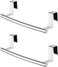 KES Over The Cabinet Door Towel Rack, Kitchen Towel Rack Over Cabinet Towel Bar Towel Holder SUS304 Stainless Steel 2 Pack Polished Steel, KTH200S26-P2