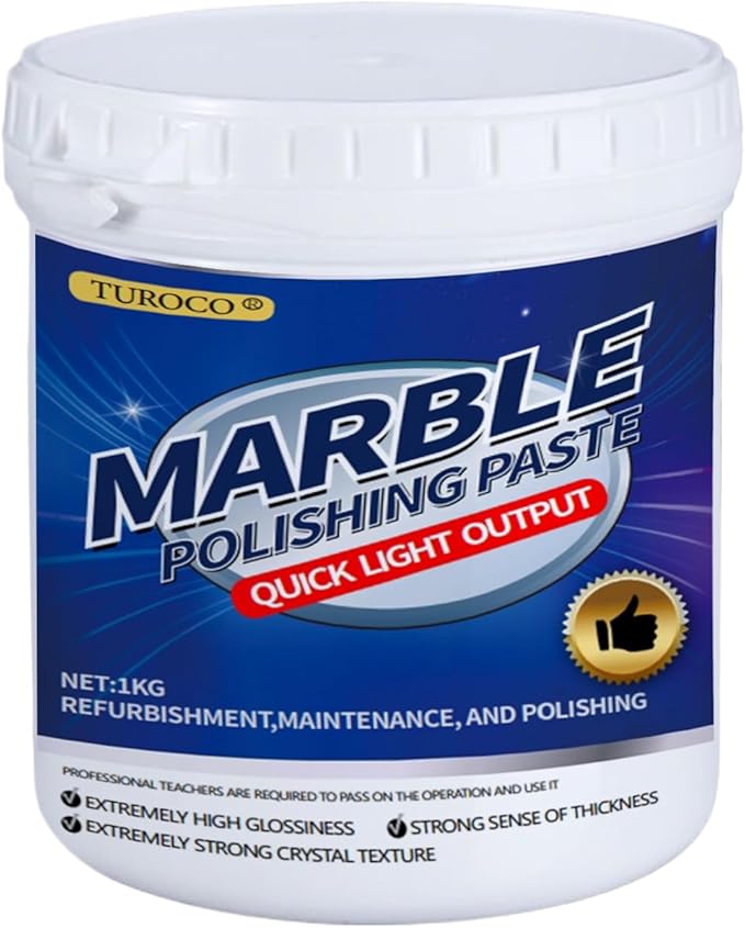 Marble Polishing Paste, Polishing Compound – Quartz Cleaner Countertop, Granite Cleaner & Marble Sealer and Protector,Polishing kit For Marble Countertops, Floors, Walls 2.2LB