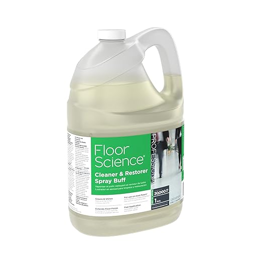 Diversey Floor Science CBD540458 Professional Cleaner and Restorer Spray Buff, Cleans & Shines with Citrus Scent, Ready-to-Use, 1-Gallon
