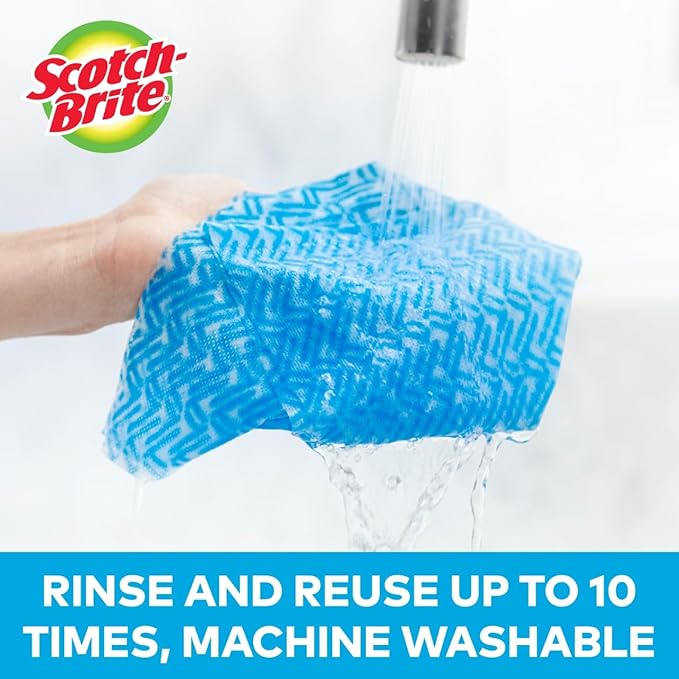 Scotch-Brite Multi-Purpose Wipes, 6 Rolls, 40 Sheets Per Roll, 240 Sheets Total