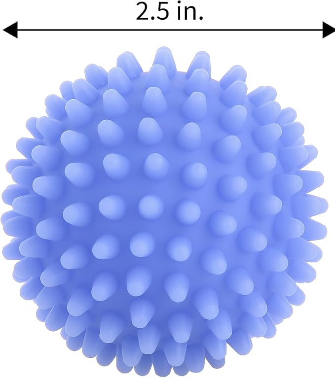 Dryer Balls Laundry Reusable Dryer Balls Anti Static Dryer Drying Balls for Laundry Clothes Fabrics Reduce Wrinkles 2.5 in (Set of 6) (Royal Blue, Light Pink, Purple)