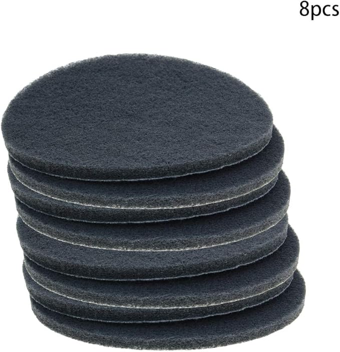 Utoolmart 7 Inch Scrubber Scouring Pads 1000 Grits Drill Brush Scuffing Disc Surface Conditioning Disc Tile Scrubber Cleaning Tool 8Pcs