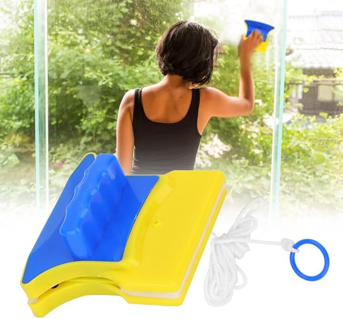 Double Sided Magnetic Window Cleaner Window Glass Wiper Cleaning Tool Magnetic Glider Washing Brush Equipment for High- Rise Single Glazed