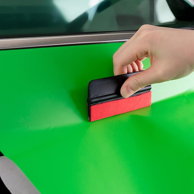 FOSHIO Micro Fiber Felt for Squeegee Edge Wrapping 2 Meters Length - Red Felt to Cover The Edges of Hard Card Squeegees