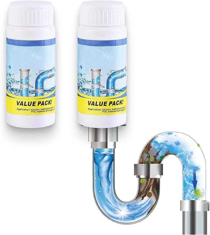 2026 Upgrade Powerful Sink Drain Cleaner, Sink and Drain Cleaner, Multi-functional Drains Cleaners Fast Foaming for Kitchen Quick Cleaning Tool, Fast Acting Clog Remover for Home Users (2)
