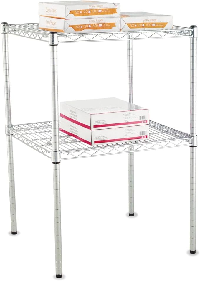 Alera ALE Stackable Posts For Wire Shelving, 36 "High, Black (Pack of 4)