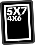 5x7 Picture Frame, Clear Acrylic Photo Frame with White Mat for 4x6 Photos, One-Piece Shatterproof Tool-Free Design, UV-Resistant Waterproof Tabletop Frame for Home Office Decor with 10-Year Warranty