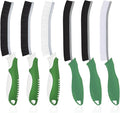 Cleaning Brush-Hard Crevice Cleaning Brushes, Multifunctional Window Groove Brushes, Grout Brush, Cleaning Tool for Bathroom, Kitchen, Toilet, Tile, Sink, Home (6, Green)