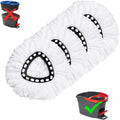 4 Pack Mop Replacement Heads for O-Ceda EasyWrin Spin Mop, Microfiber Spin Mop Refills, Easy Cleaning Mop Head Replacement