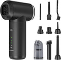 Compressed Air Duster,6000mAH 160000RPM Electric Air Duster,3-Speed Adjustable Mini Air Blower with Brushless Motor,2 in 1 Compressed Air Can for Keyboard PC Car Home