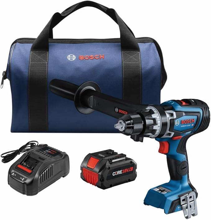 BOSCH GSB18V-1330CB14 PROFACTOR™ 18V Connected-Ready 1/2 In. Hammer Drill/Driver Kit with (1) CORE18V® 8 Ah High Power Battery