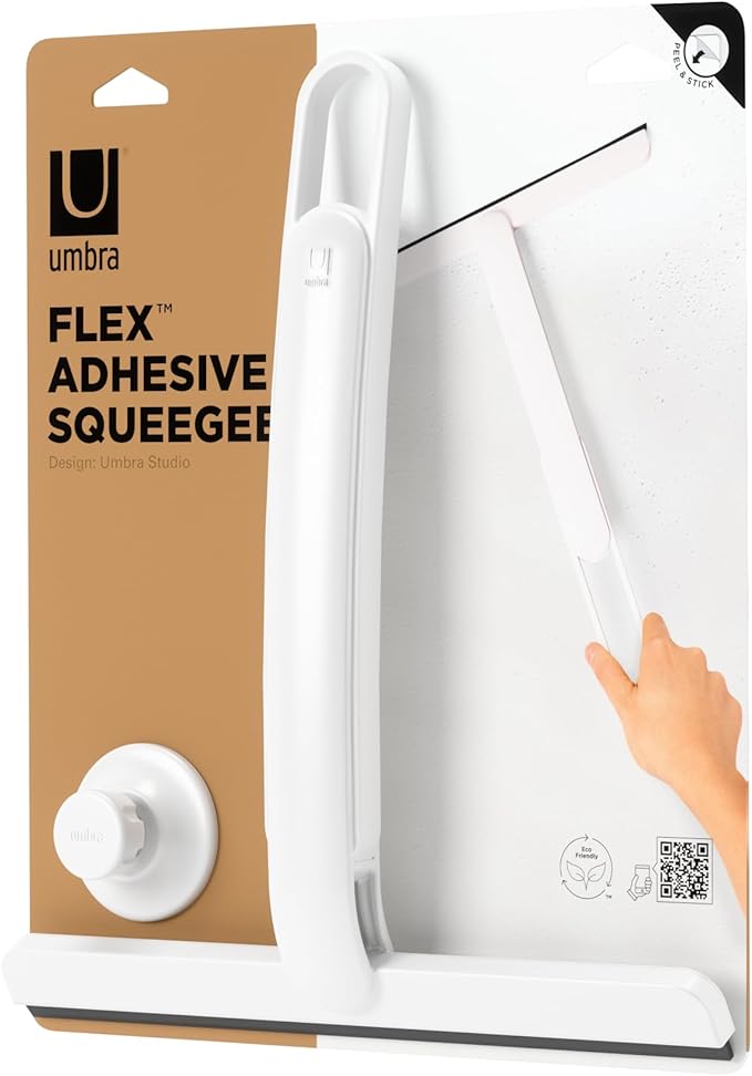 Umbra Flex Adhesive Squeegee, White