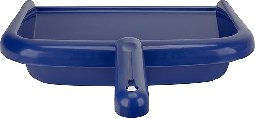 SPARTA Large Handheld Dustpan with Hanging Hole, Heavy-Duty Plastic Dustpan with Wide Lip for Countertops and Surfaces, Plastic, 10 Inches, Blue, (Pack of 12)
