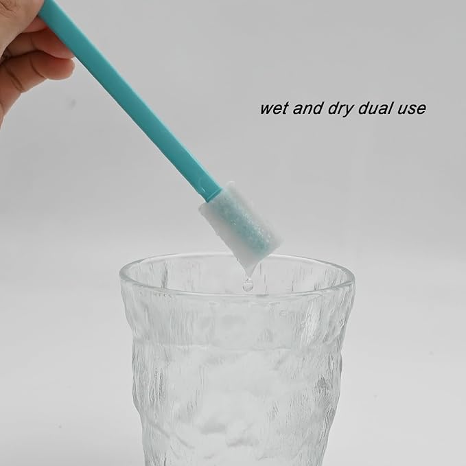 30PCS Crevice Cleaning Brush Tool Kit - Disposable Toilet Brush & Seat Cleaner (Blue)