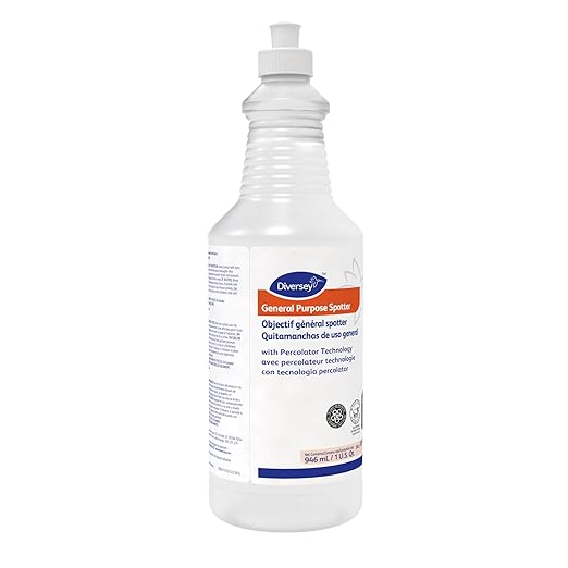 Diversey 101109763 General Purpose Spotter with Percolator Technology - Works on Tough Old Carpet Stains - Fresh Floral Scent, Ready-to-Use Liquid, 32-Ounce