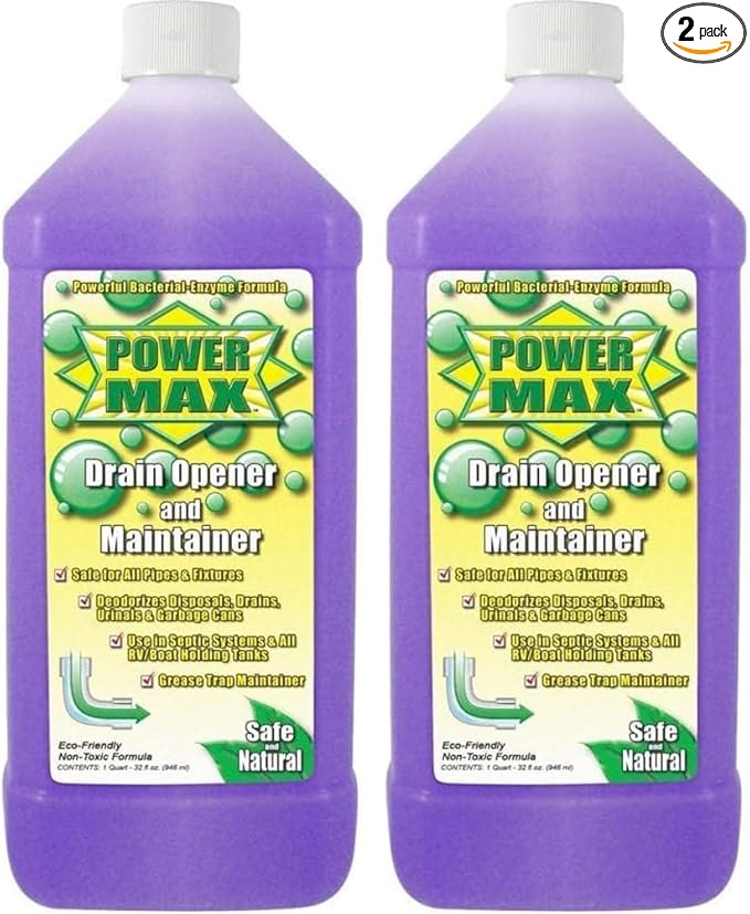 Valterra V11001 'Power Max' Drain Opener and Maintainer - 32 oz. Bottle (Pack of 2)