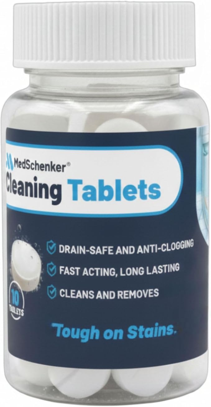 Drain, Toilet & Garbage Disposal Cleaning Tablets (10ct) – Powerful Deodorizing & Cleaning Tablets for Kitchen Sinks, Showers & Bathroom Drains – Non-Corrosive & Safe for Septic Systems