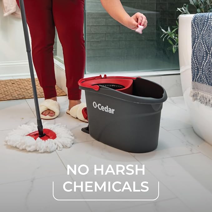 O-Cedar PACS Hard Floor Cleaner, Lavender Scent 10 Count (1-Pack) | Made with Naturally-Derived Ingredients | Safe to Use on All Hard Floors | Perfect for Mop Buckets