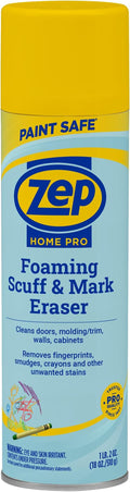 Zep Home Pro Foaming Scuff & Mark Eraser, Paint Safe Surface Cleaner, 18 oz, for Doors, Walls, Molding, Cabinets, Removes Fingerprints, Smudges, Stains
