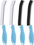 Toilet Brush, 4Pcs Bathroom Cleaning Brush, Toilet Scrubber, Deep Toilet Bowl Brush with Hanging Hole, Multifunctional Gap Cleaning Brush, Bristles for Kitchen Sinks, Tub,Shower (4, Light Blue)