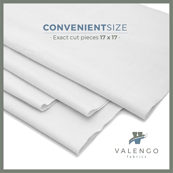 VALENGO New Lint Free Rags – 100% Cotton Cloth, Soft T-Shirt Rags, Lint Free Cloth for Staining Wood, Cast Iron, Dusting, Polishing, Painting and Cleaning – Reusable & Absorbent – 17”x17” (Pack of 14)