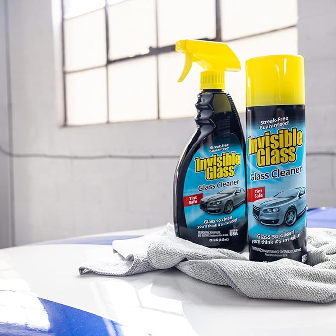 Invisible Glass 92164-3PK Premium Glass Cleaner Spray for Car Windshields and Windows, Automotive and Home Window Cleaner, Streak-Free, Ammonia-Free, Tint-Safe – 22 fl oz (Pack of 3)