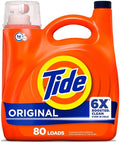 Tide Laundry Detergent Liquid, Original Scent, 80 Loads, 105 FL OZ, Works on 100% of Common Stains, Laundry Soap, Liquid Laundry Detergent