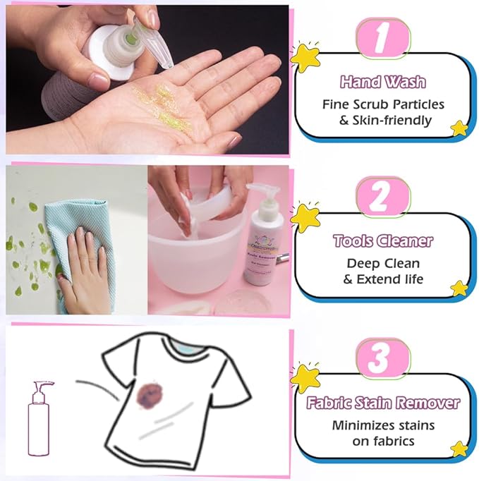 FUNSHOWCASE Epoxy Resin Remover 12oz Supplies Cleaner and Hand Soap