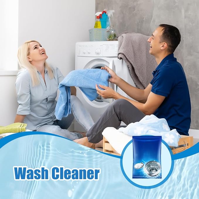 Washing Machine Cleaner, 2026 New Powerful Stain Remover for Washing Machine Tanks - Deep Clean Solution for Top Load and Front Load Washers, Descaler for Drum, Tub & All Internal Parts (1Pack)