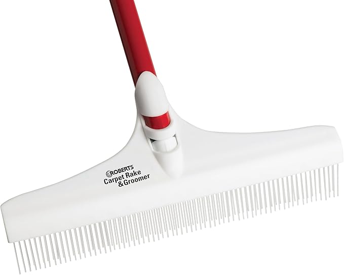 ROBERTS 70-127-3 Carpet Rake & Groomer and Zep High Traffic Carpet Cleaner (1 Gallon)